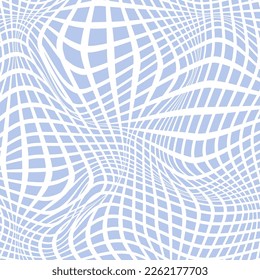 Textura abstracta con rejilla sobre fondo azul.