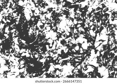Abstract texture grunge background with black and white contrast, rough distressed pattern and noise splatter, chaotic vintage surface overlay, artistic messy organic marble ink stain, paint smudge