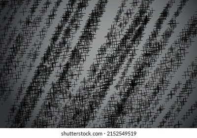 Abstract texture in grunge style. Black and white diagonal vector background.