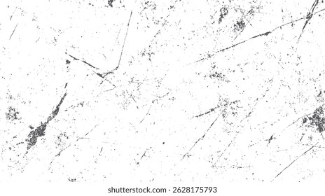 Textura abstrata de grunge branco e preto arranhões e rachaduras afligido parede de poeira Sobrepõe linha esboço vintage textura de selo com efeito grunge.