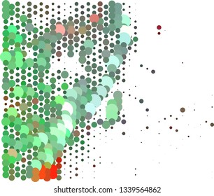 Abstract texture with halftone dots pattern
