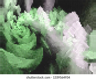 Abstract texture with halftone dots pattern