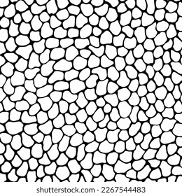 Abstract texture hand-drawn in black and white. Vector background.