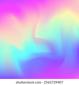 Abstract Texture. Hologram Gradient. Metal Futuristic Invitation. Hipster Card. Holographic Background. Soft Shapes. Violet Retro Background. Metalic Paper. Purple Abstract Texture