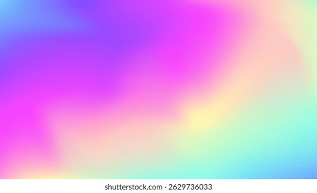 Abstract Texture. Hologram Gradient. Metal Spectrum Template. Pink Pop Background. Trendy Light. Neon Effect. Pearlescent Background. Pastel Card. Blue Abstract Texture
