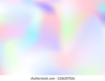 Textura abstracta. Fondo Holográfico. Gradiente irlandés. Tapa metálica. Efecto Neon. Kawaii Flyer. Folleto Futurista suave. Gradiente de metal azul. Textura púrpura abstracta