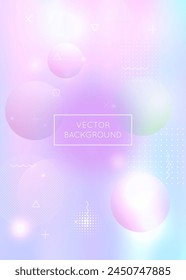 Abstract Texture. Holographic Background. Motion Dots. Minimal Fluid. Trendy Flyer. Light Futuristic Magazine. Violet Retro Shape. Magic Graphic. Blue Abstract Texture