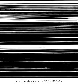 Abstract texture of irregular stripes in black and white vector format