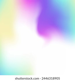 Abstract Texture. Kawaii Fluid. Pop Geometry Backdrop. Vibrant Cover. Hologram Gradient. Holographic Background. Blur Vector. Purple Soft Background. Violet Abstract Texture