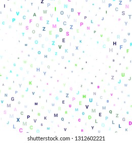 Abstract texture with letters. Vector colorful background made of alphabet symbols for posters, web sites, web pages, business cards, postcards, interior design.