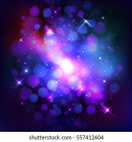 Abstract texture, light bokeh vector background