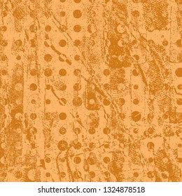 Abstract texture of light brown paint. Vector background of paint strokes with a dry brush. Vintage grunge style pattern