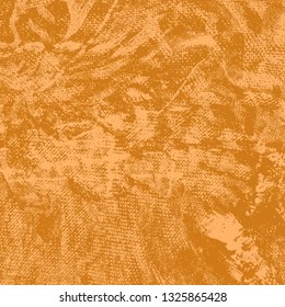 Abstract texture of light brown paint. Vector background of paint strokes with a dry brush. Vintage grunge style pattern