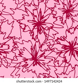 Abstract texture like a stylized roses. Vector seamless pattern for your design background.