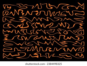 Abstract texture line scribble art connecting for background design. Vector illustration