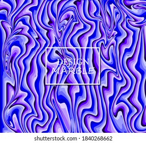 Abstract texture of liquid marble blue background. Granite tile surface. Vector illustration.
