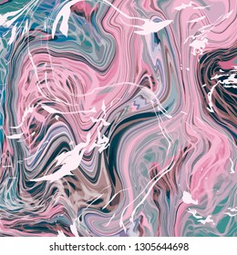 Abstract texture. Marble waves, colorful background