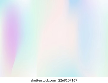 Abstract Texture. Metal Gasoline Template. Cosmos Card. Iridescent Gradient. Blur Vector. Hologram Gradient. Blue Neon Background. Kawaii Flyer. Violet Abstract Texture