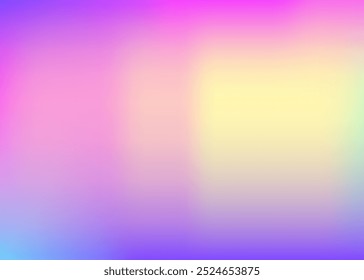 Textura abstrata. Folheto do Espectro de Metal. Gradiente Iridescente. Plano de Fundo de Desfoque Rosa. Papel Vintage. Superfície brilhante. Cosmos Flyer. Gradiente do holograma. Textura abstrata violeta