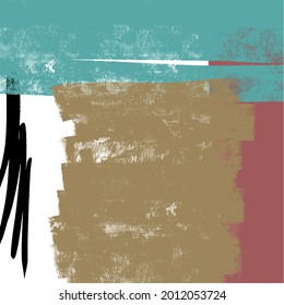 Textura abstracta. Moderna decoración contemporánea. Diseño vectorial colorido para afiches, papel pintado, impresión, cubierta. Diseño de galería