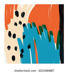 Textura abstracta. Moderna decoración contemporánea. Diseño vectorial colorido para afiches, papel pintado, impresión, cubierta. Diseño de galería