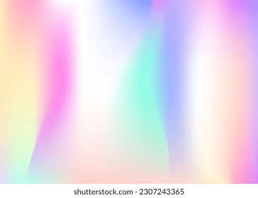 Abstract Texture. Modern Mesh. Neon Holography Invitation. Iridescent Background. Blur Image. Violet Metal Gradient. Cosmos Light. Hologram Gradient. Blue Abstract Texture