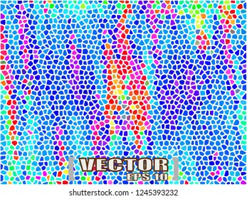 abstract texture | modern mosaic illustration | geometric pattern for christmas festival wallpaper,background,backdrop,textile,tile or concept design
