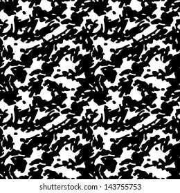 Abstract texture monochrome seamless pattern - vector