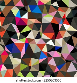 Abstract texture with a mosaic of geometric shapes