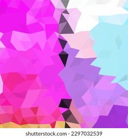 Abstract texture with a mosaic of geometric shapes