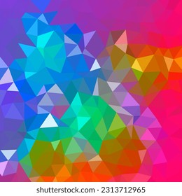 Abstract texture with a mosaic of geometric shapes