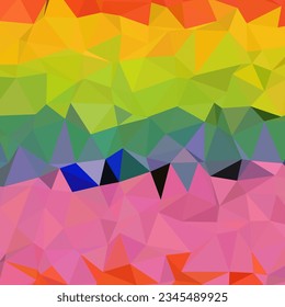 Abstract texture with a mosaic of geometric shapes