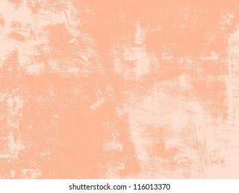 Abstract texture - old scratched wall in a peach color. EPS10 vector illustration.