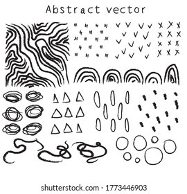 textura abstracta en un conjunto de fondo blanco
