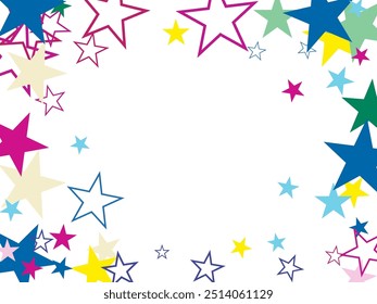  Abstract texture on a white background. Design element.   Effect Constellation Banner. Carnival Starfall Pattern. 