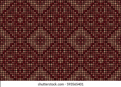 abstract texture pattern decorative colorful mosaic of circles on a dark background