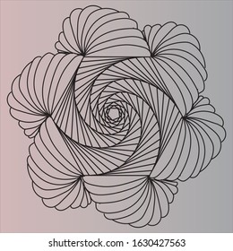 Abstract Texture Pattern. Line Vector Illustration.