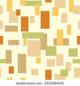 Abstract texture pattern with squares and rectangles. Vector color pattern