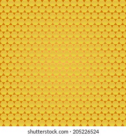 Abstract texture of Perforated gold metal/ honeycombs texture