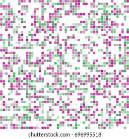 Abstract texture of pink, green, white mosaic / inlay texture - random ordered squares
