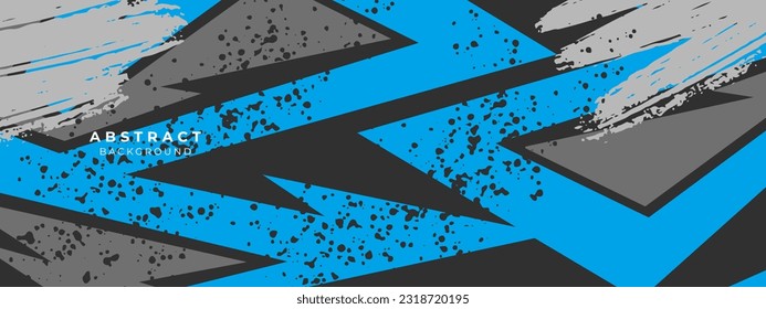 Fondo de las carreras de texturas abstractas. Ilustración vectorial de patrón gris azul geométrico