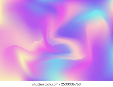 Abstract Texture. Rainbow Cover. Neon Concept. Holographic Gradient. Pop Spectrum Template. Iridescent Gradient. Violet Soft Background. Chrome Fluid. Blue Abstract Texture