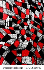 Abstrakte Textur Rote Glitzer Verzerrung
