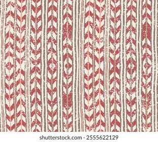 Abstract texture repeat modern pattern,Modern seamless chevron pattern on mottled texture dark pink background. Abstract background with hand drawn smearing random lines and trendy hipster style