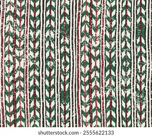 Abstract texture repeat modern pattern,Modern seamless chevron pattern on mottled texture green background. Abstract background with hand drawn smearing random lines and trendy hipster style