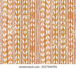 Abstract texture repeat modern pattern,Modern seamless chevron pattern on mottled texture orange background. Abstract background with hand drawn smearing random lines and trendy hipster style