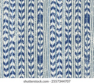 Abstract texture repeat modern pattern,Modern seamless chevron pattern on mottled texture blue background. Abstract background with hand drawn smearing random lines and trendy hipster style