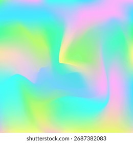 Textura abstrata. Fundo de geometria retrô. Padrão suave. Holograma de fundo. Gradiente holográfico. Tie Dye Brilhante Fundo. Kawaii Paper. Luz de metal. Textura abstrata rosa