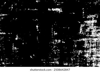 Textura Abstractas de arañazos, grietas, astillas. Grunge fondo blanco y negro. Patrón monocromo de la superficie vintage.