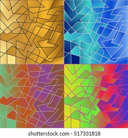Abstract texture, seamless textures, ornament. Flat design, vector.